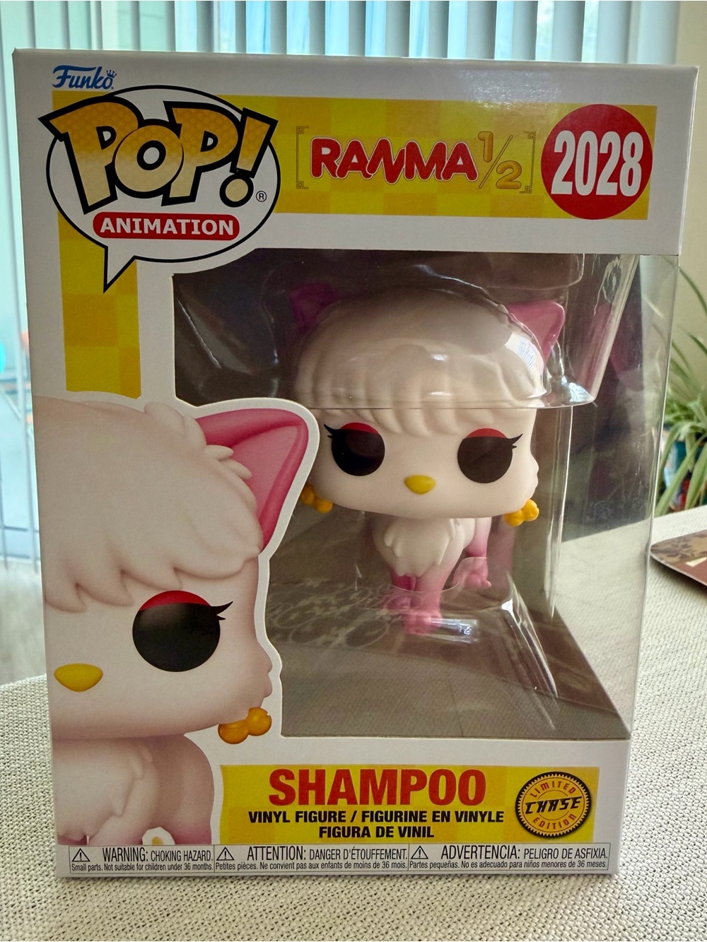 Funko Pop! Animation Shampoo Vinyl Figure — White, Pink & Yellow Accents